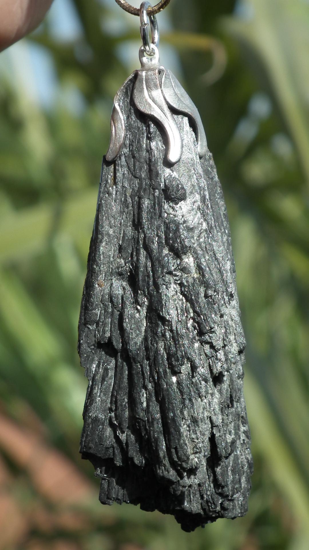 Black Kyanite pendant