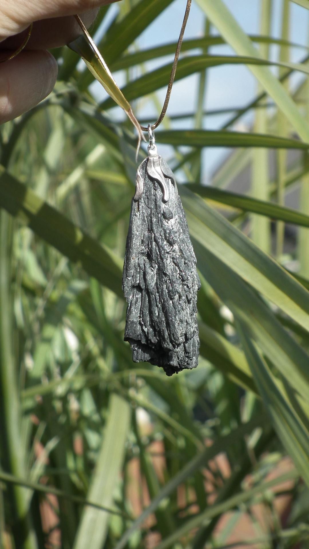Black Kyanite pendant