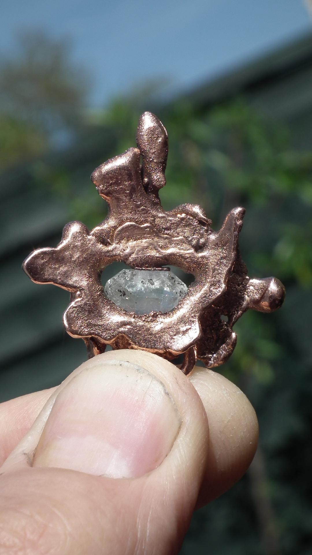 Herkimer diamond necklace