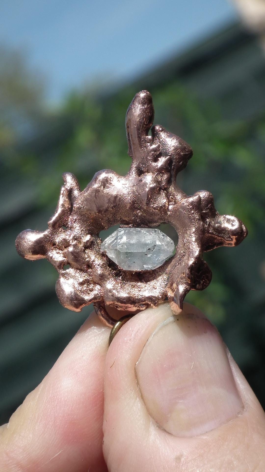 Herkimer diamond necklace