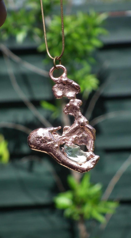 Libyan desert glass necklace