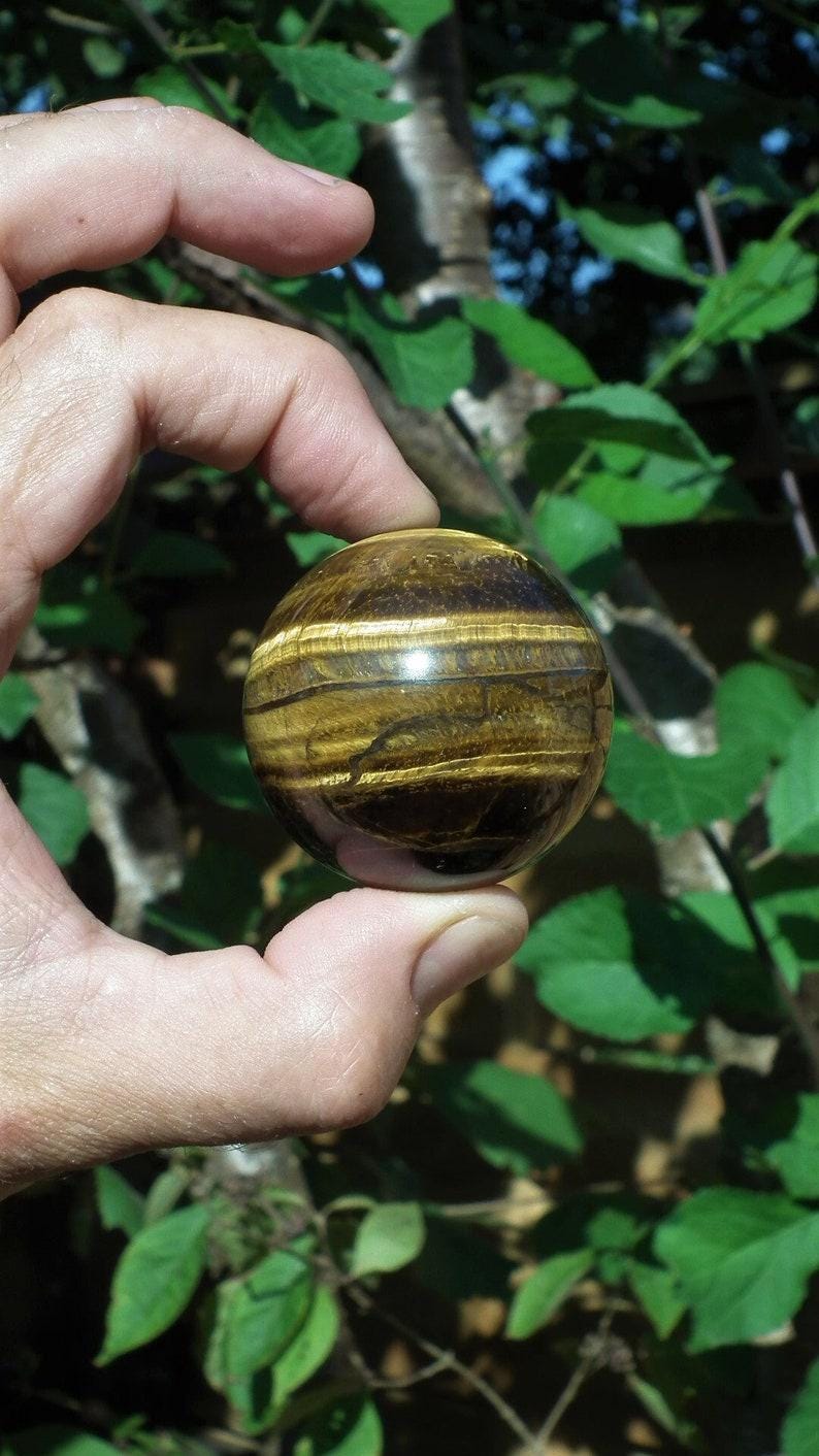 Tiger eye sphere // Tiger eye crystal //46mm Tiger eye sphere