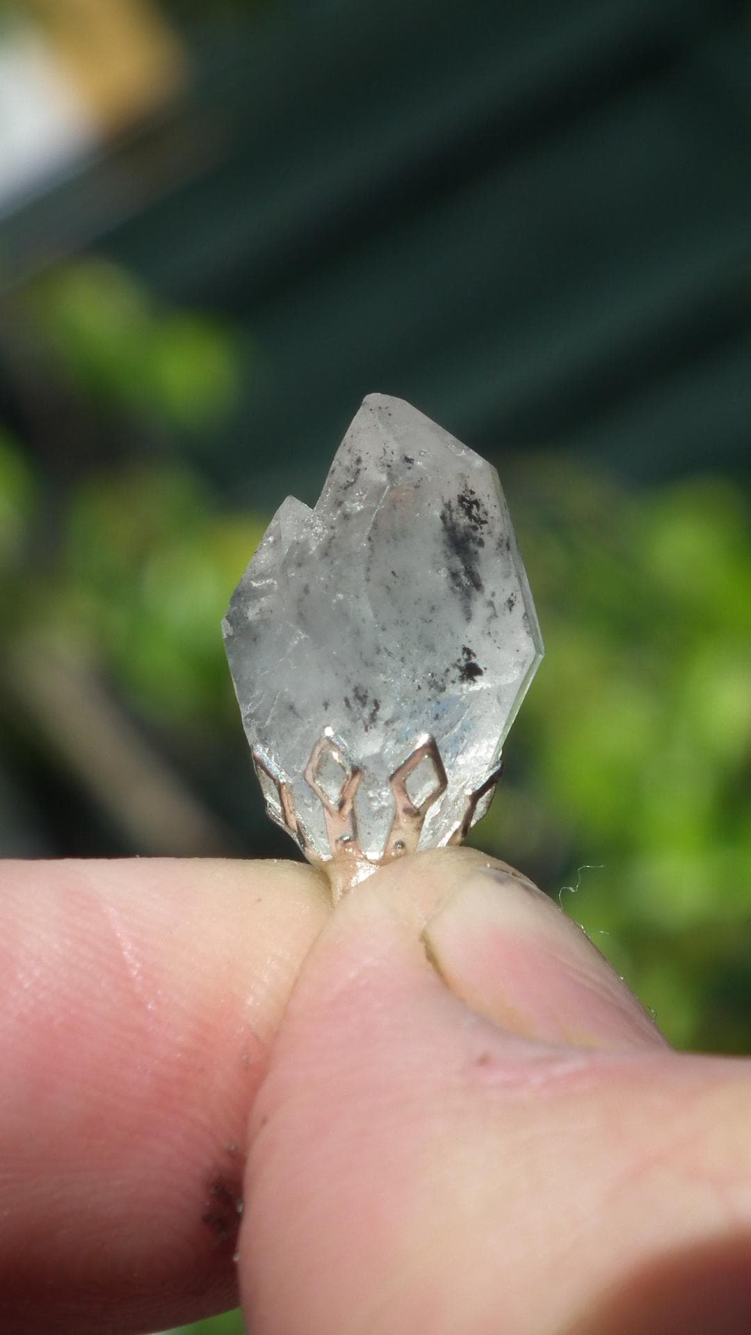 Herkimer diamond necklace