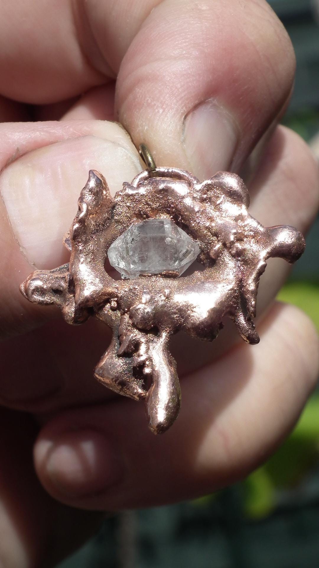 Herkimer diamond necklace