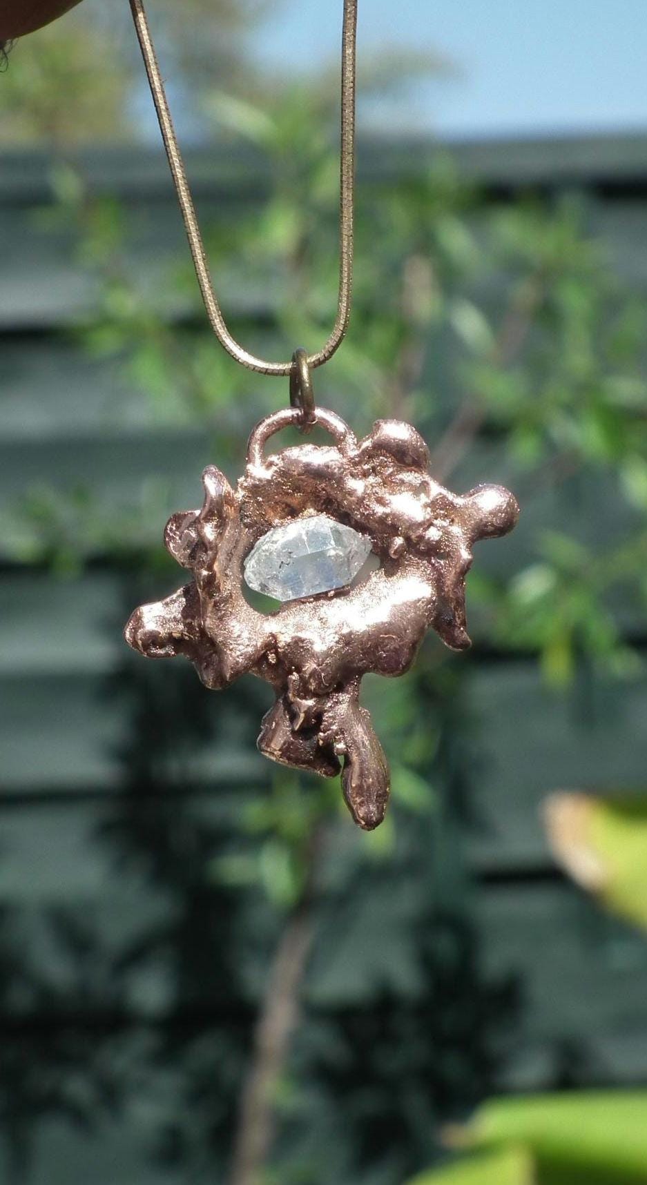 Herkimer diamond necklace