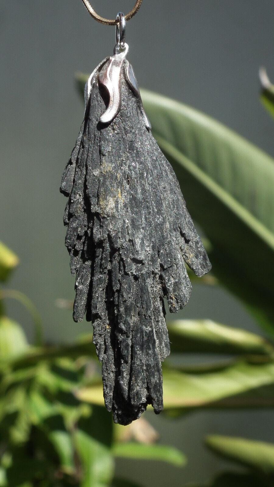 Black Kyanite pendant