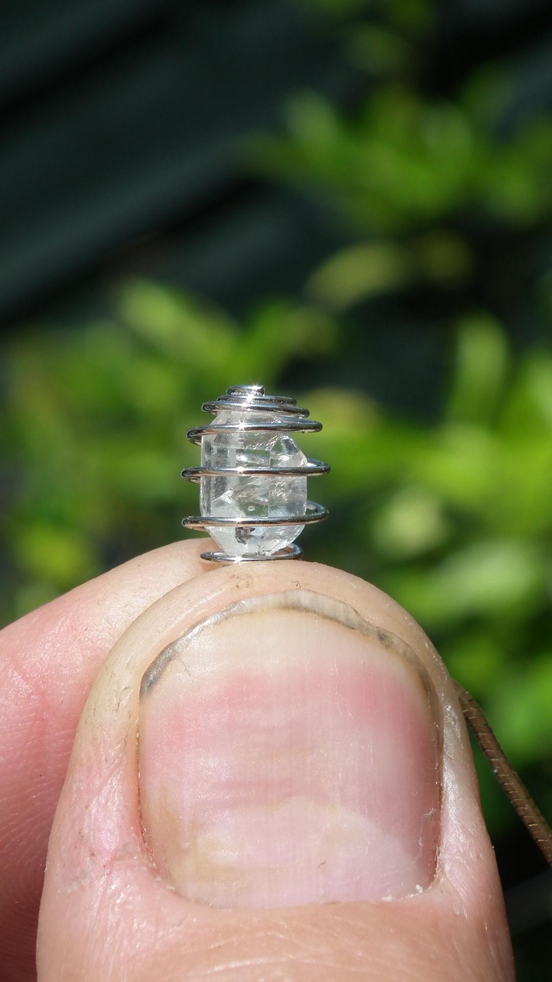 Herkimer diamond necklace