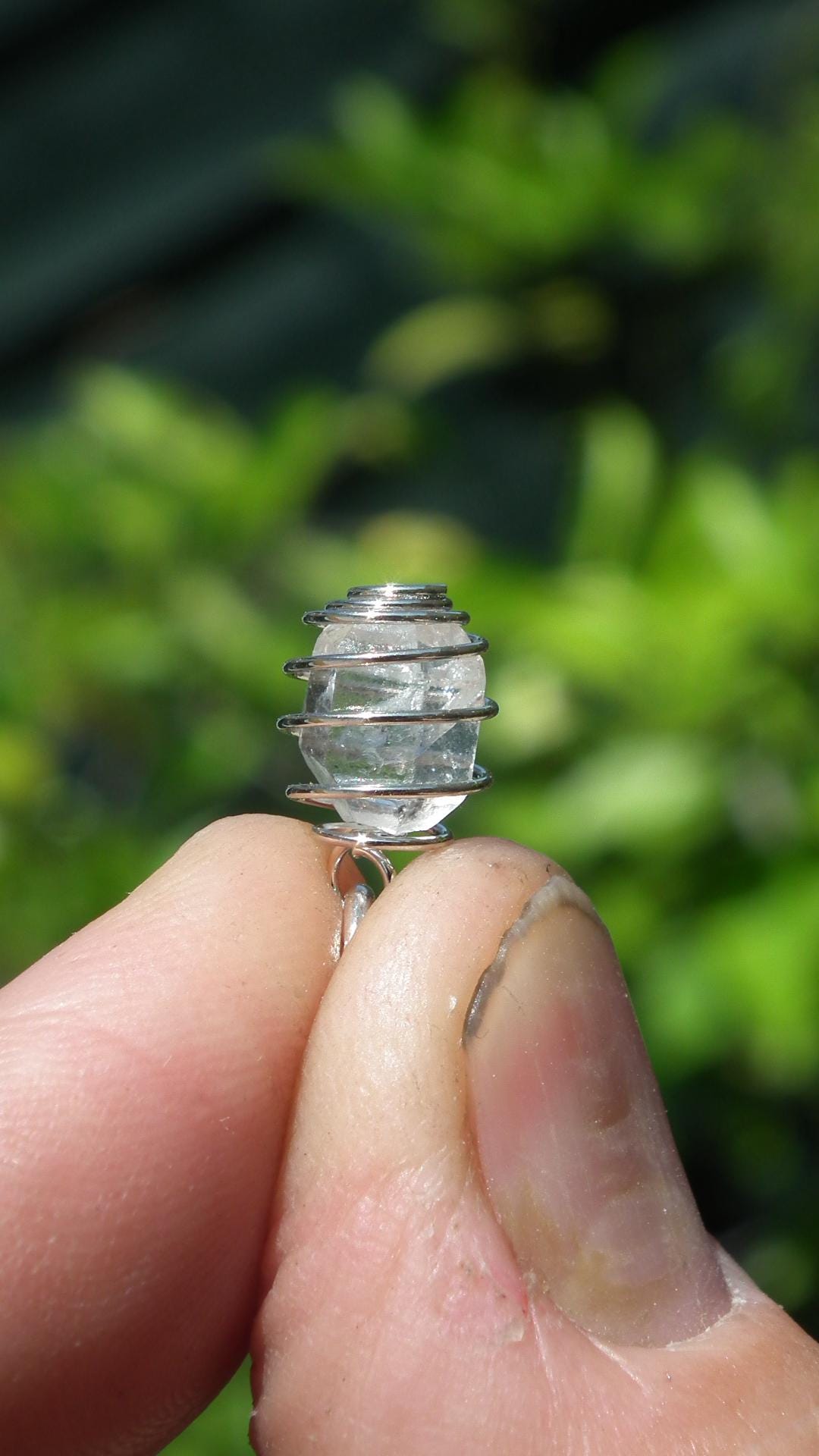 Herkimer diamond necklace