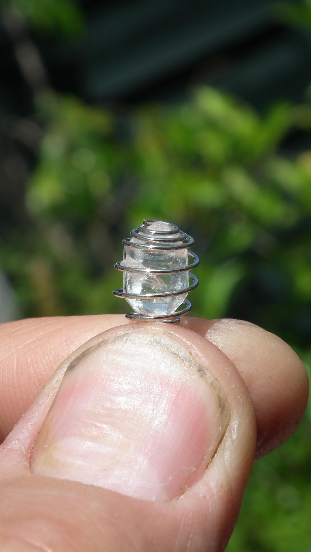 Herkimer diamond necklace