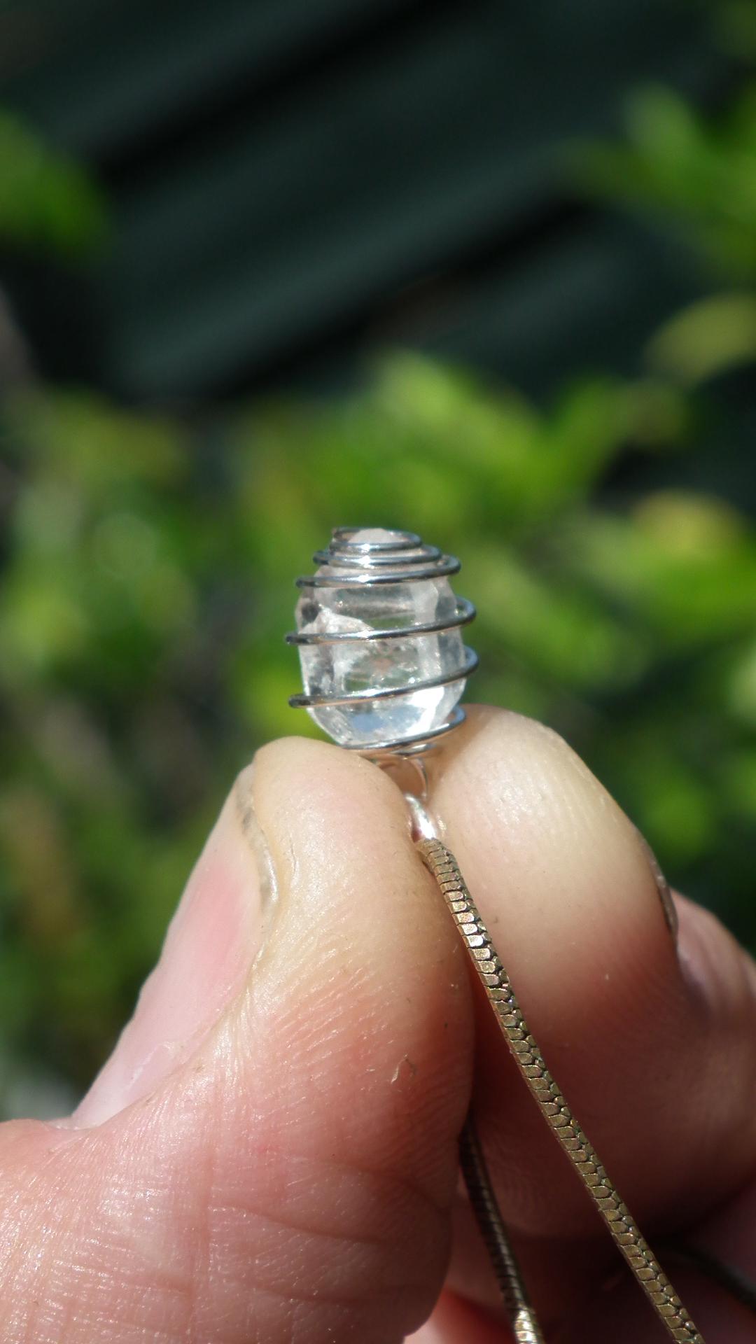 Herkimer diamond necklace