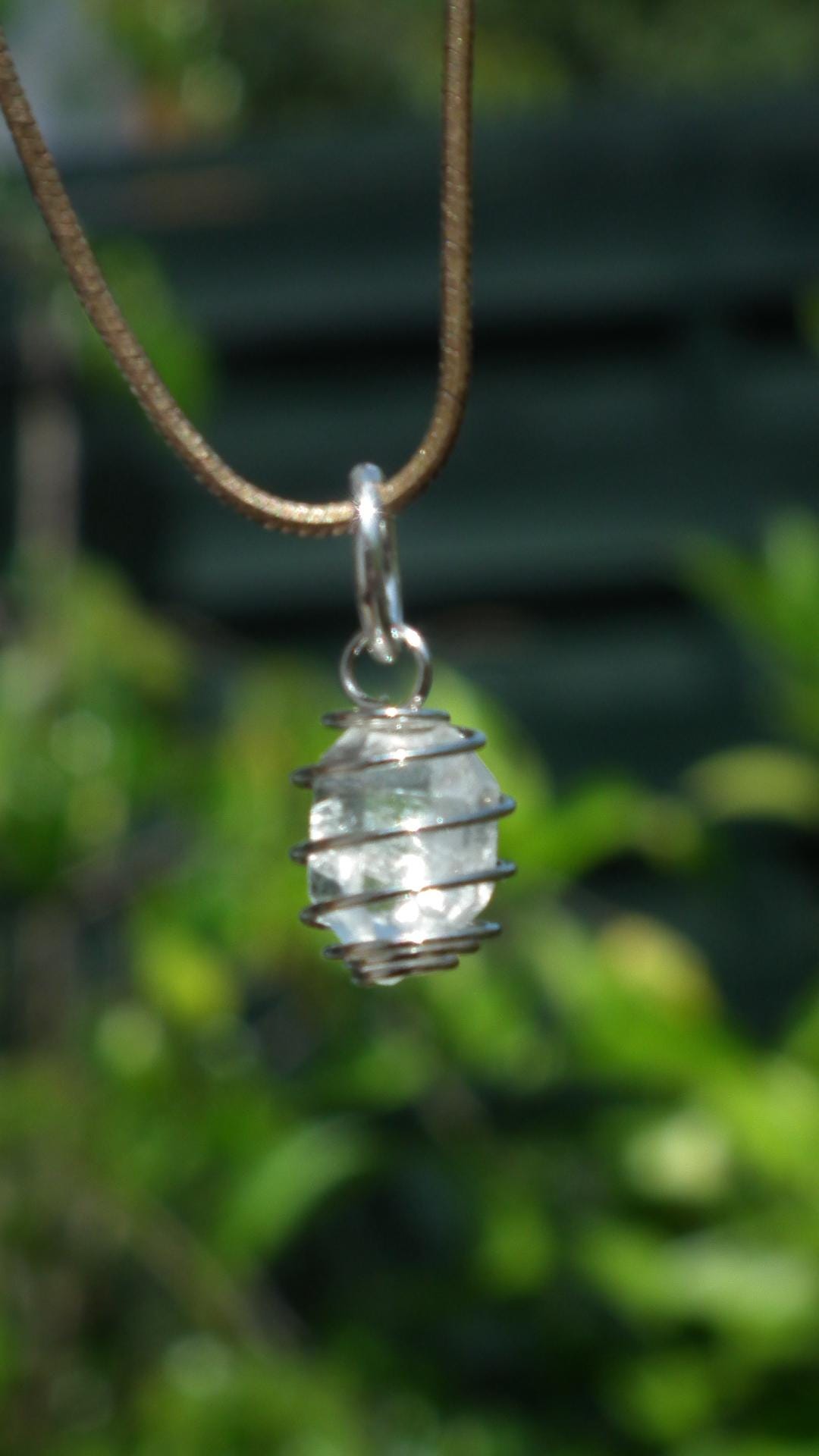 Herkimer diamond necklace