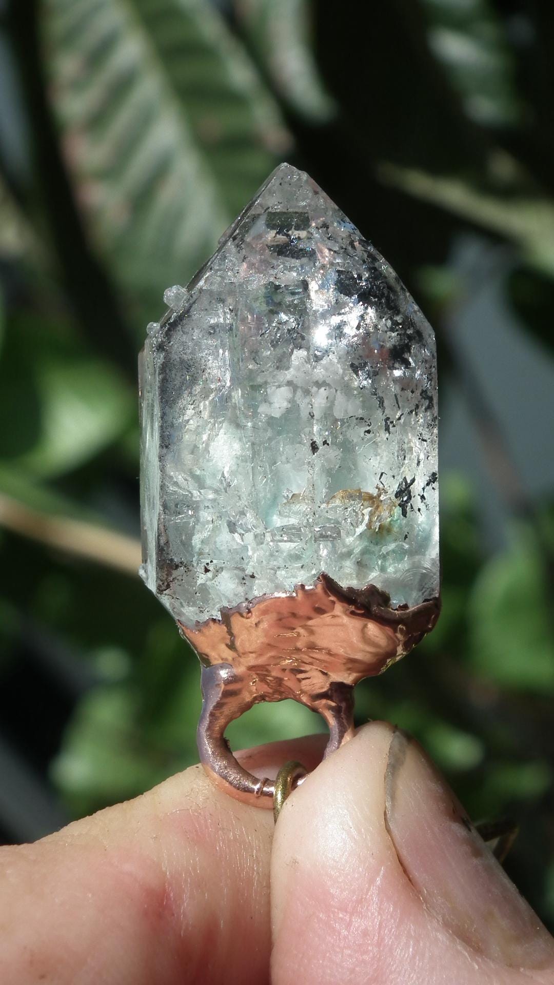 Herkimer diamond necklace