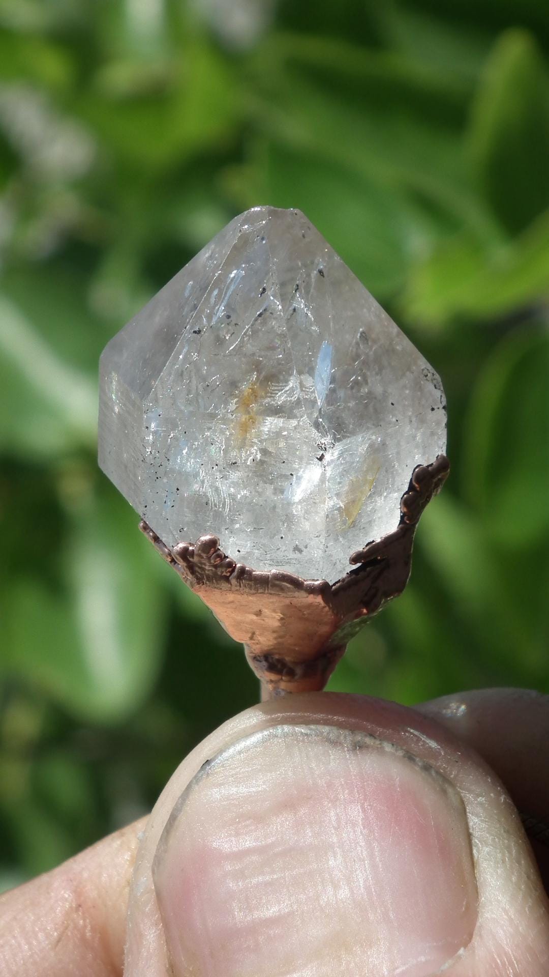 Herkimer diamond necklace // XXL Herkimer diamond necklace