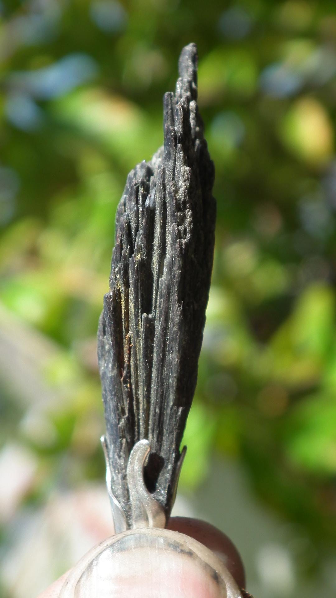Black Kyanite pendant