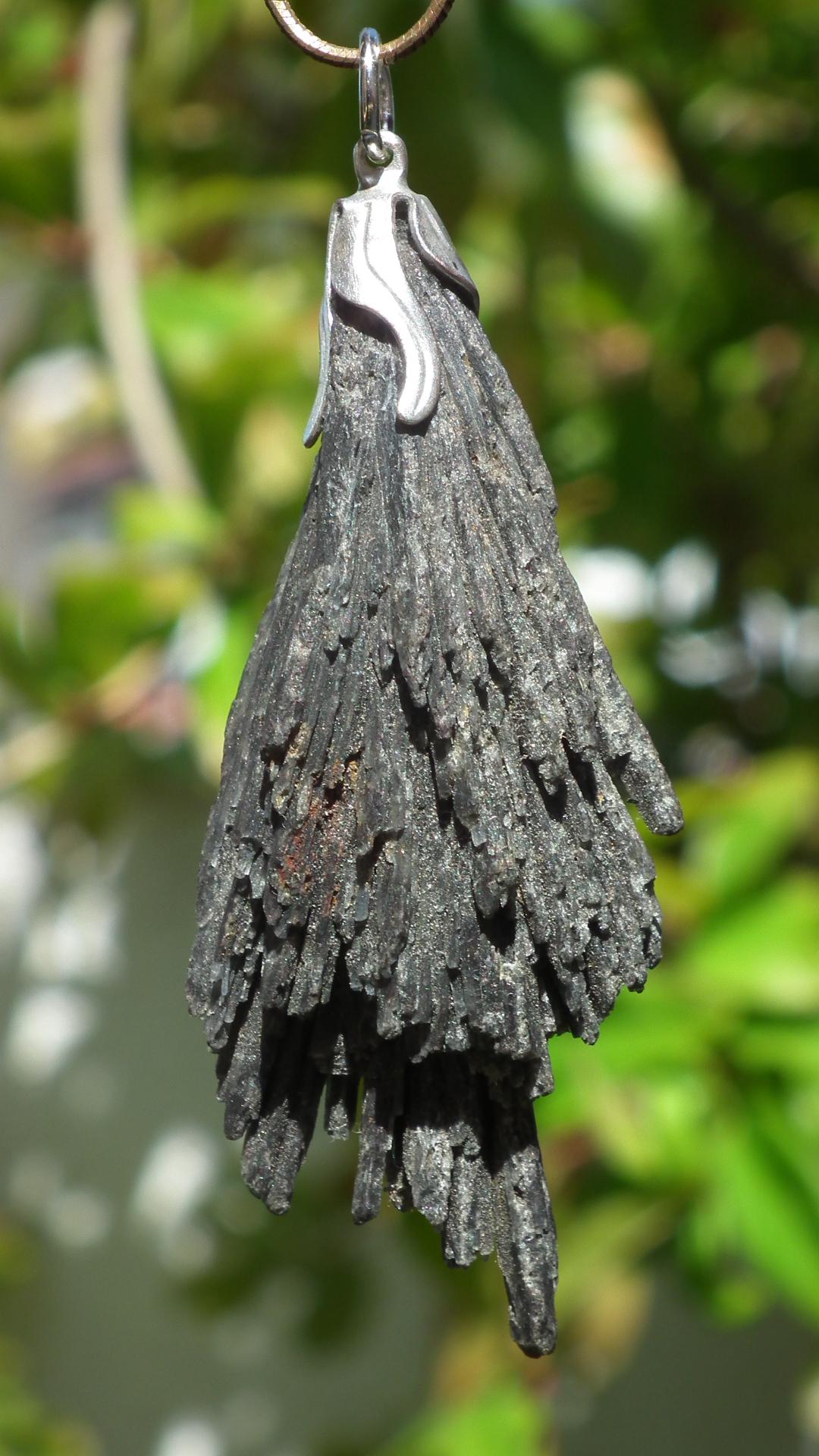 Black Kyanite pendant
