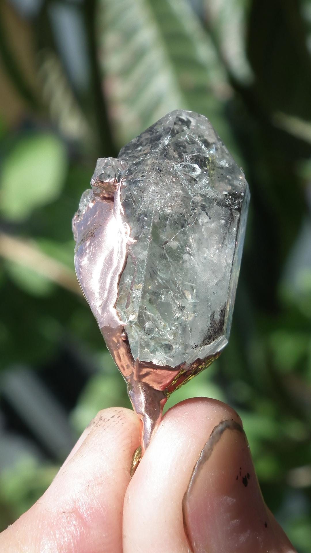 Herkimer diamond necklace