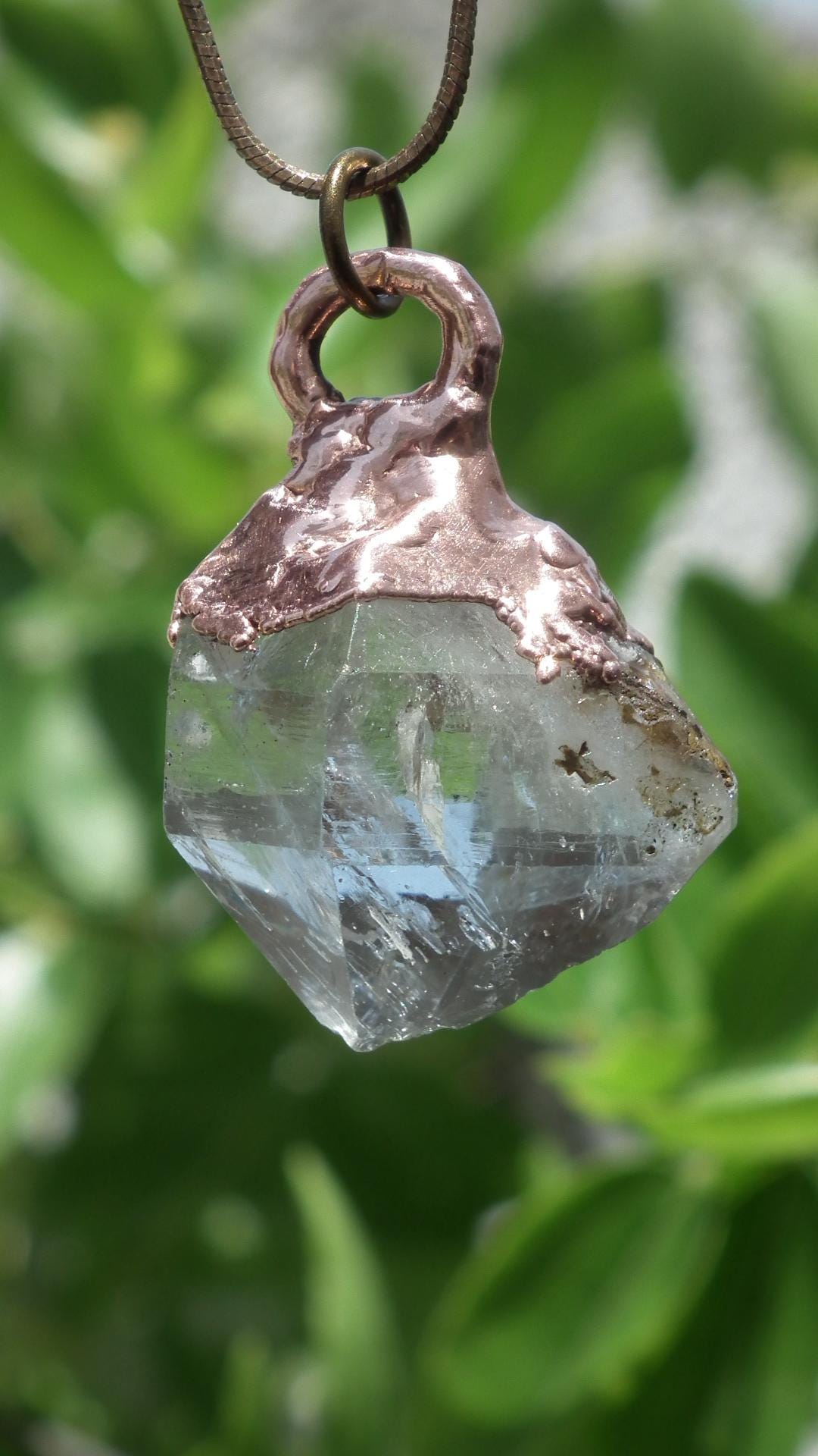 Herkimer diamond necklace // XXL Herkimer diamond necklace