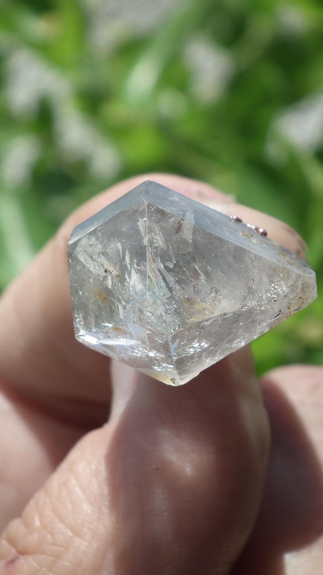 Herkimer diamond necklace // XXL Herkimer diamond necklace