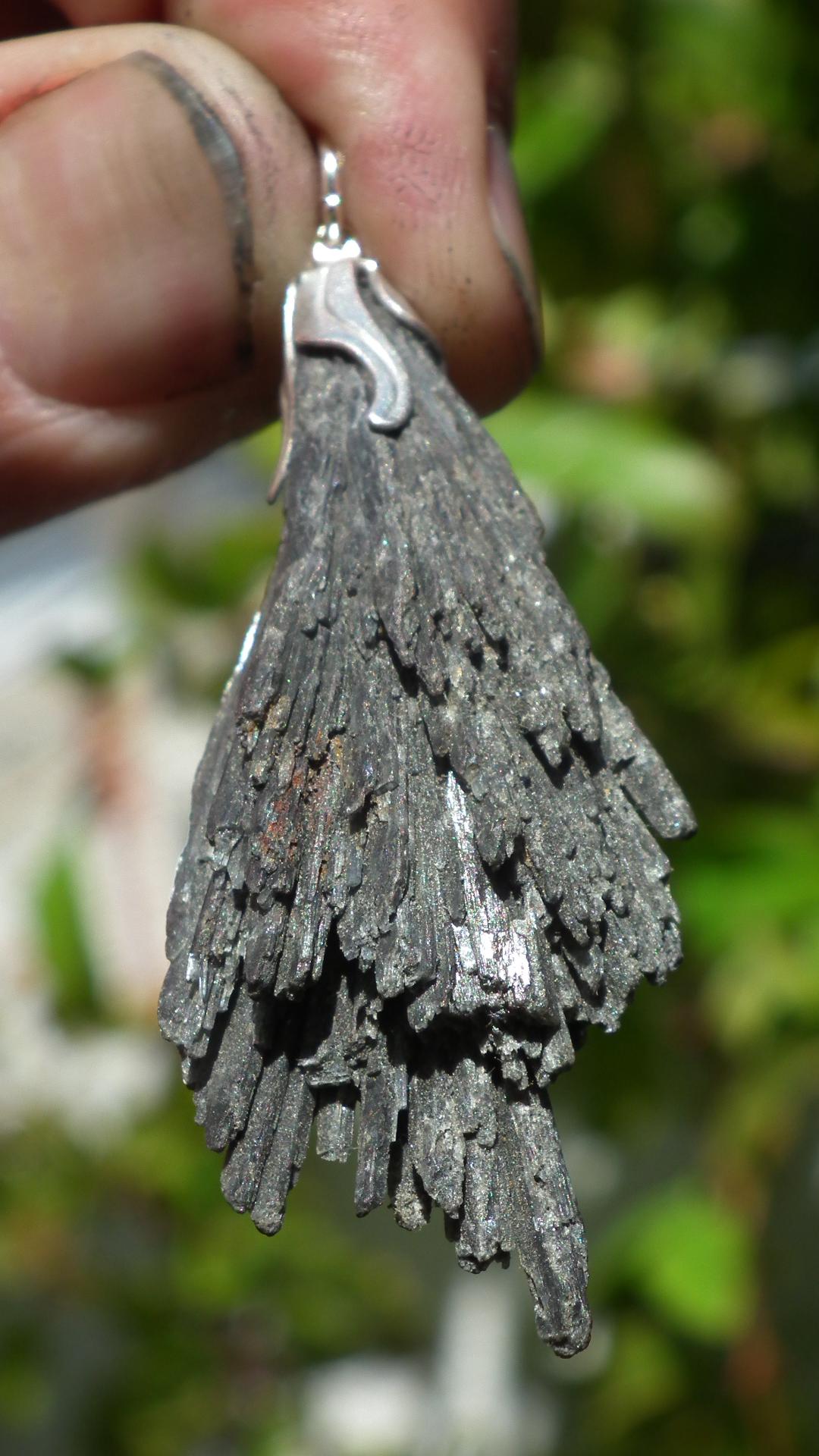 Black Kyanite pendant