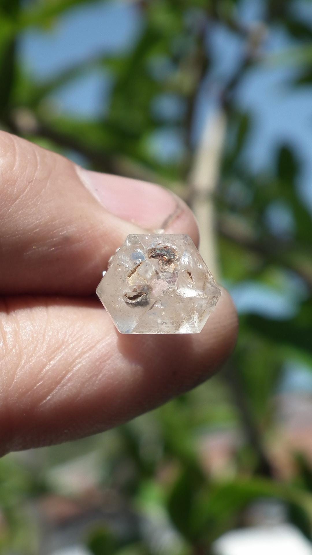 Herkimer diamond necklace