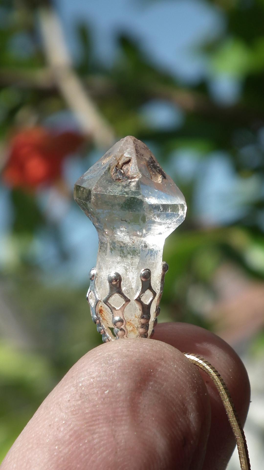 Herkimer diamond necklace