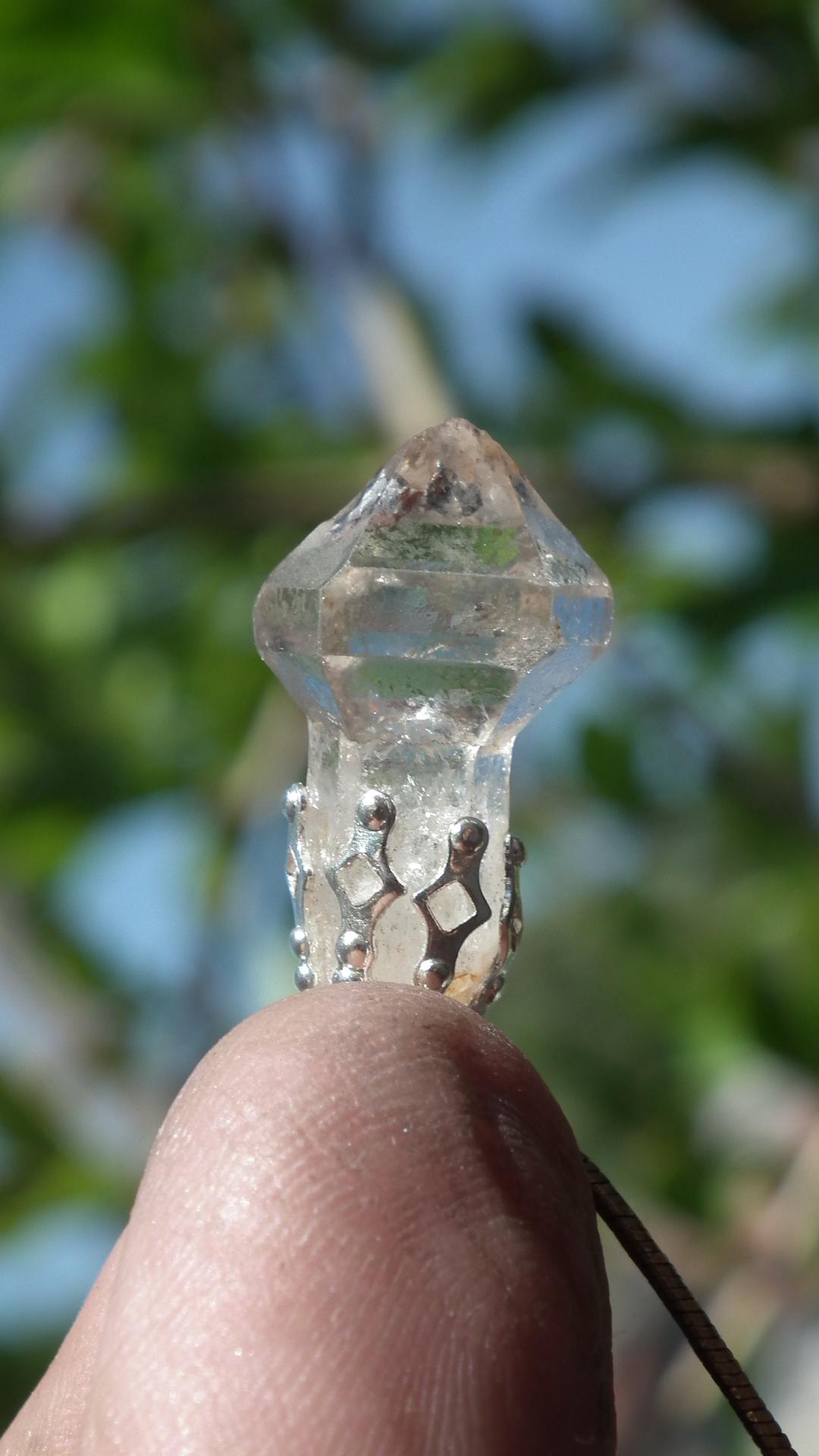 Herkimer diamond necklace