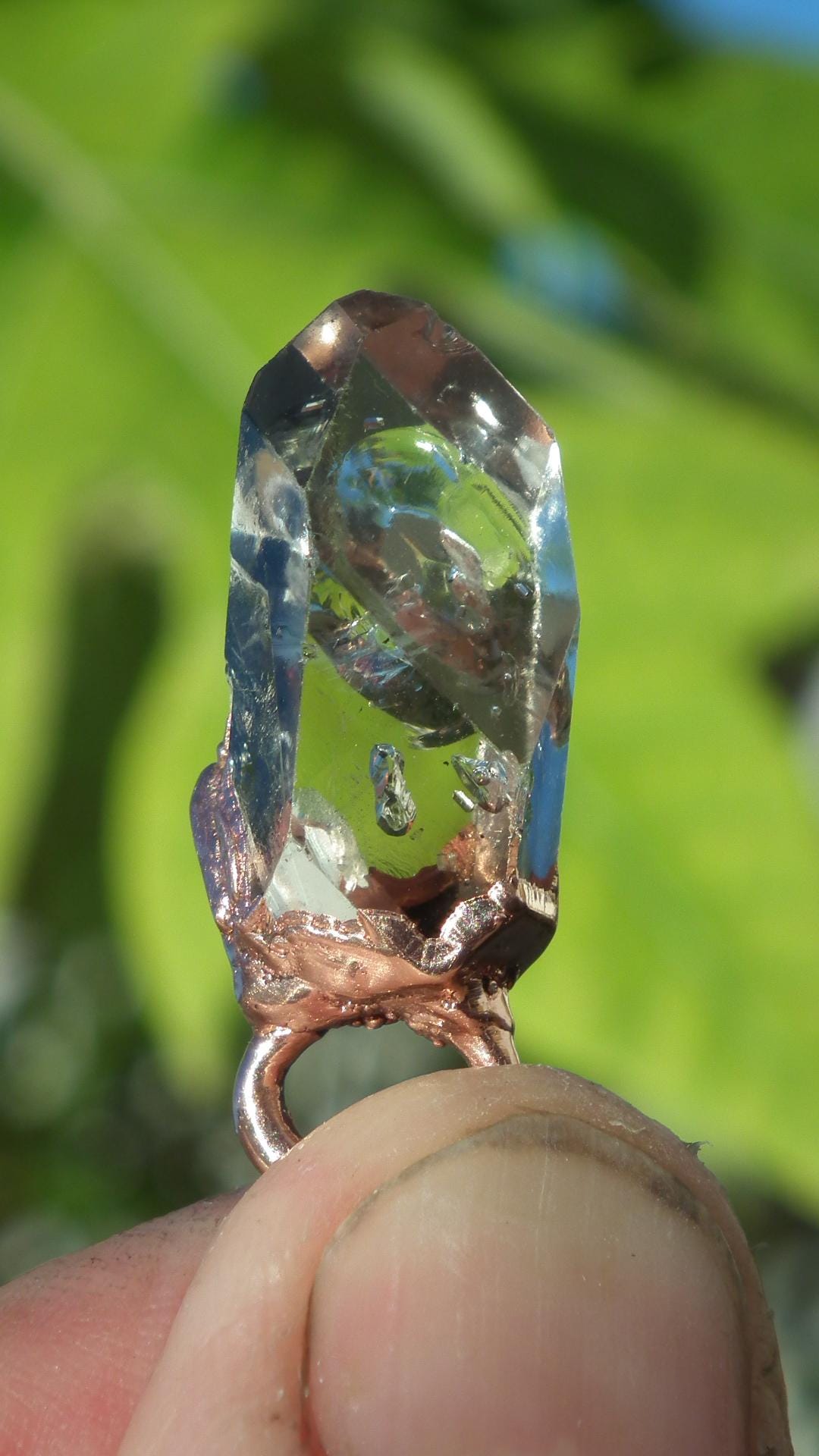 Herkimer diamond necklace