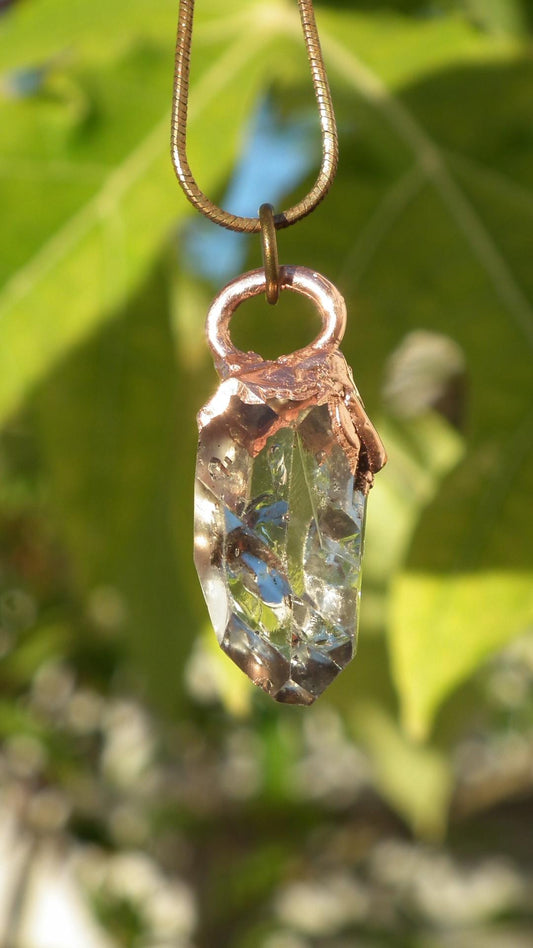 Herkimer diamond necklace