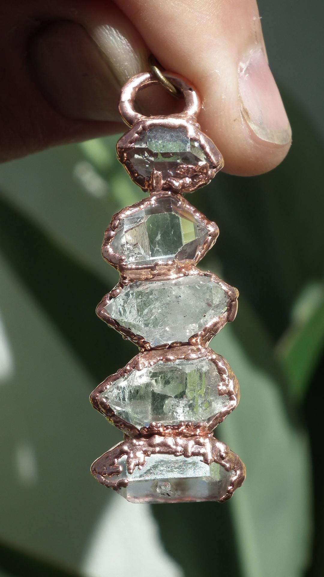 Herkimer diamond necklace