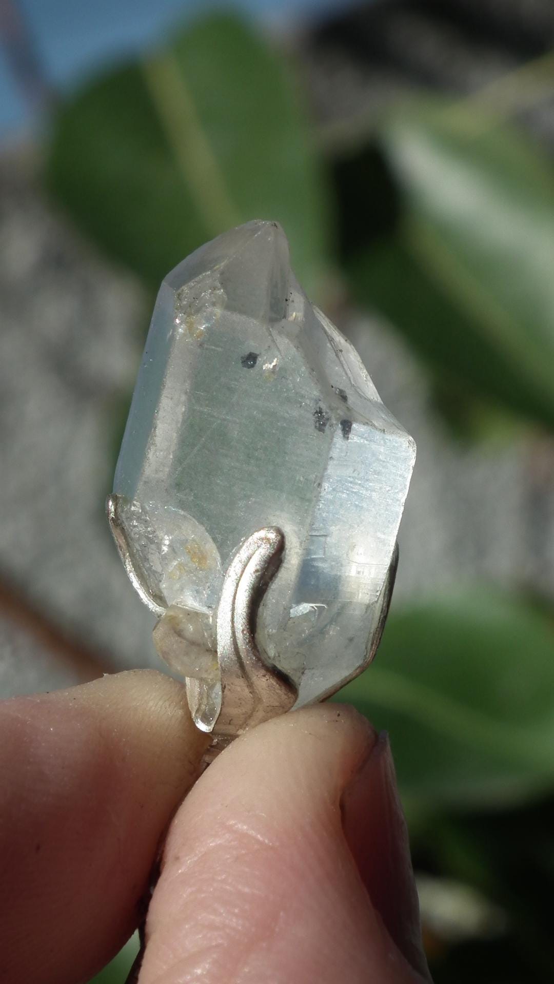 Herkimer diamond necklace // XXL Herkimer diamond necklace