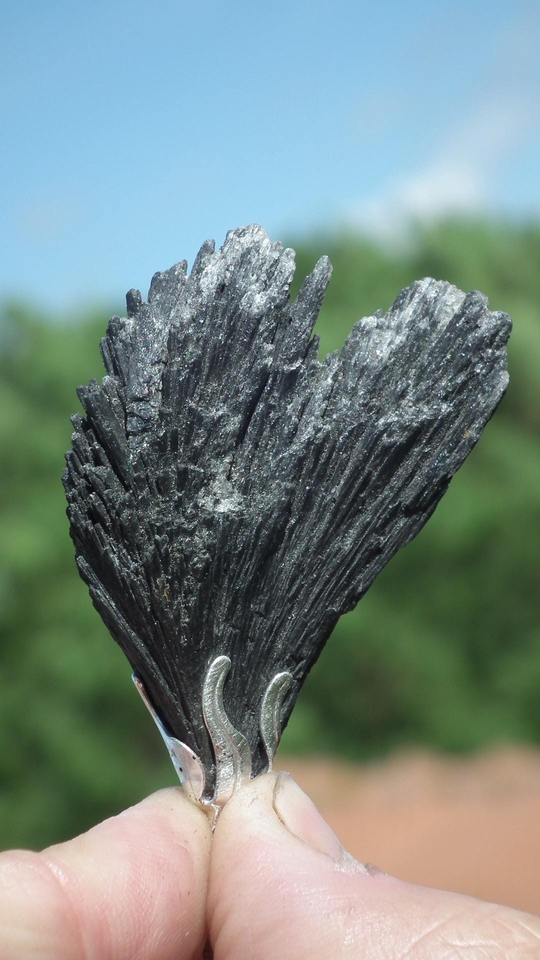 Black Kyanite pendant