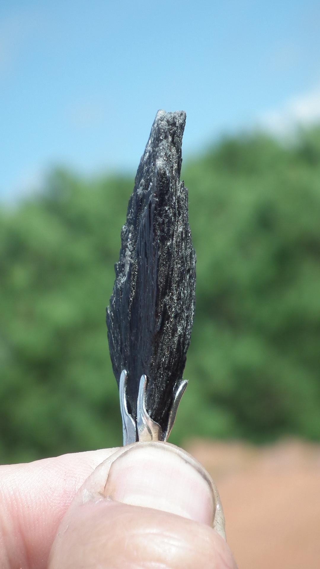Black Kyanite pendant