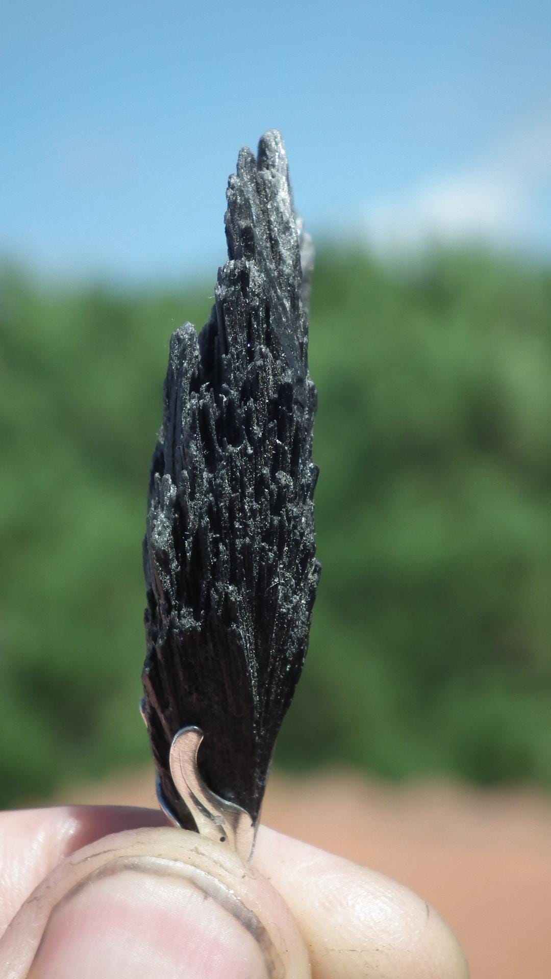 Black Kyanite pendant