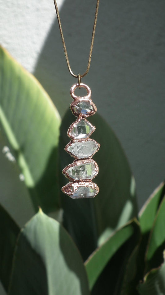 Herkimer diamond necklace
