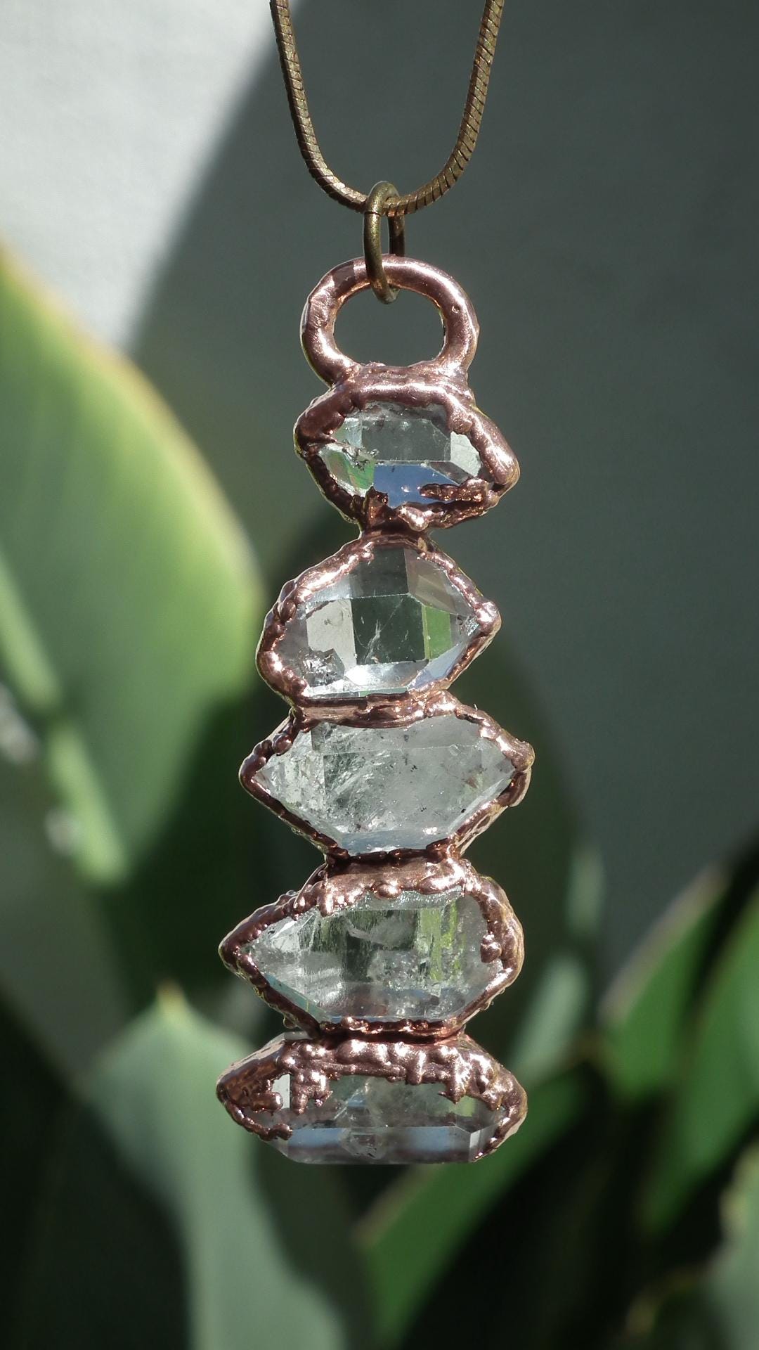 Herkimer diamond necklace