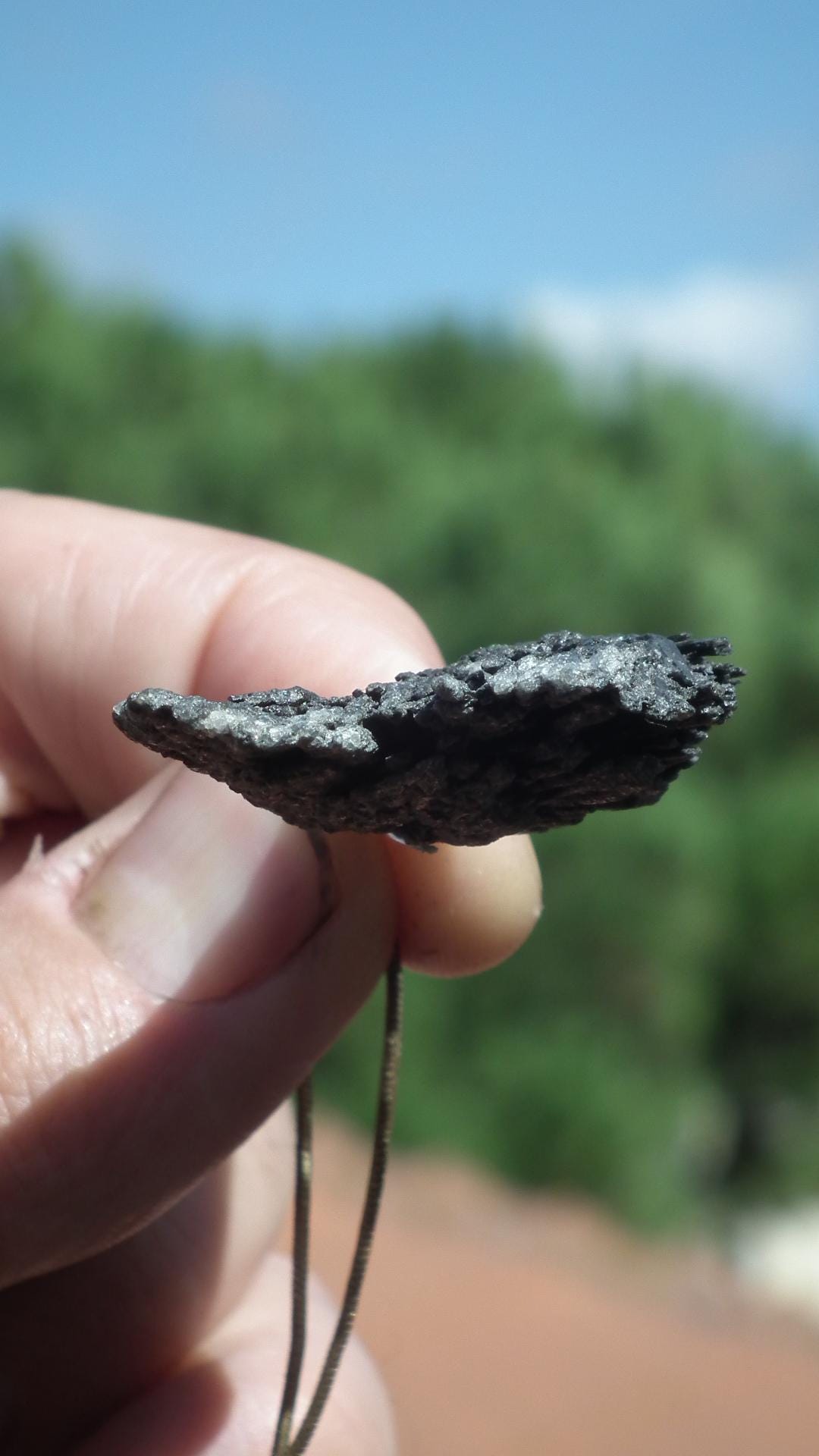 Black Kyanite pendant