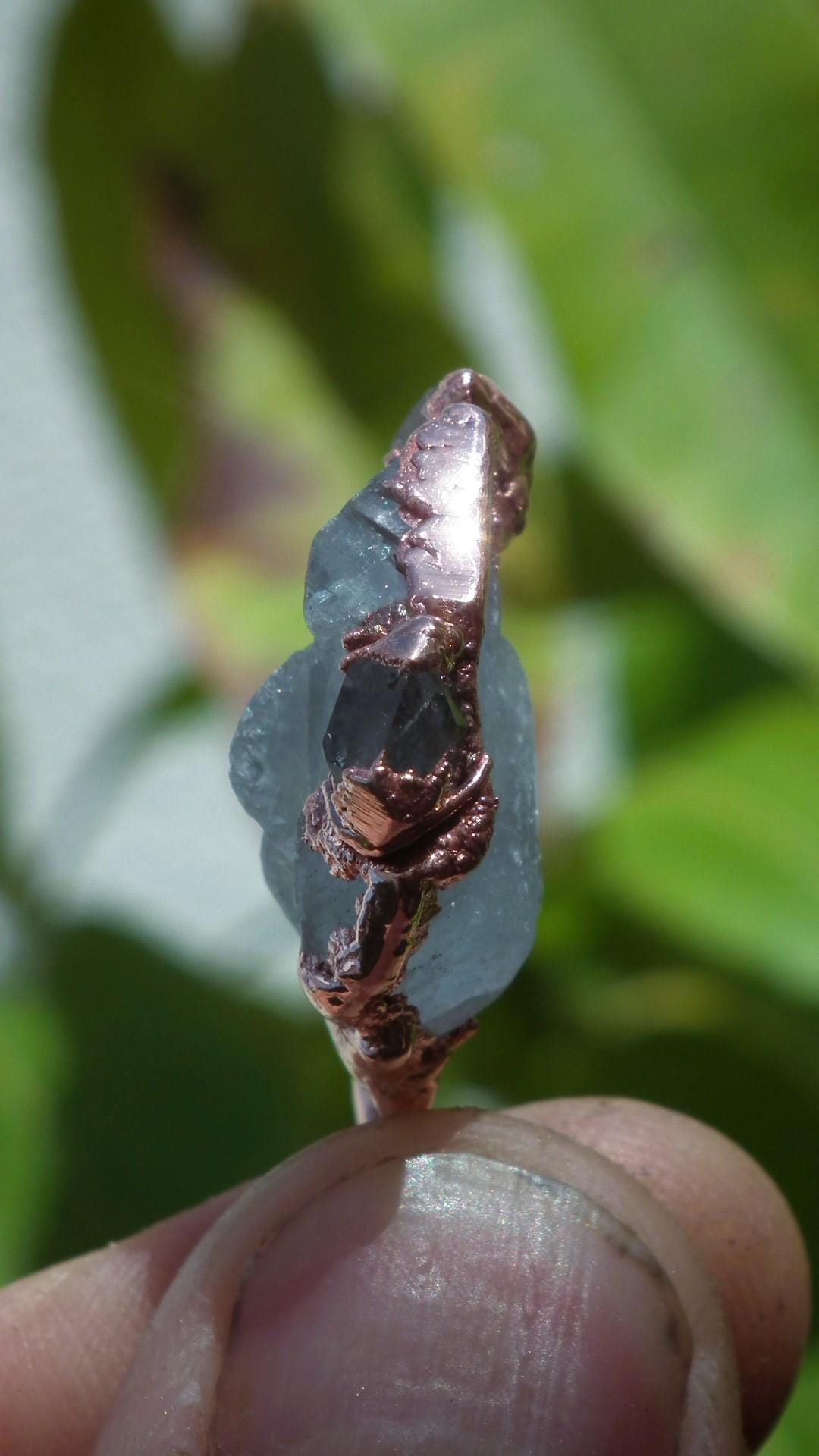 Celestite necklace / Celestite crystal / Blue celestite