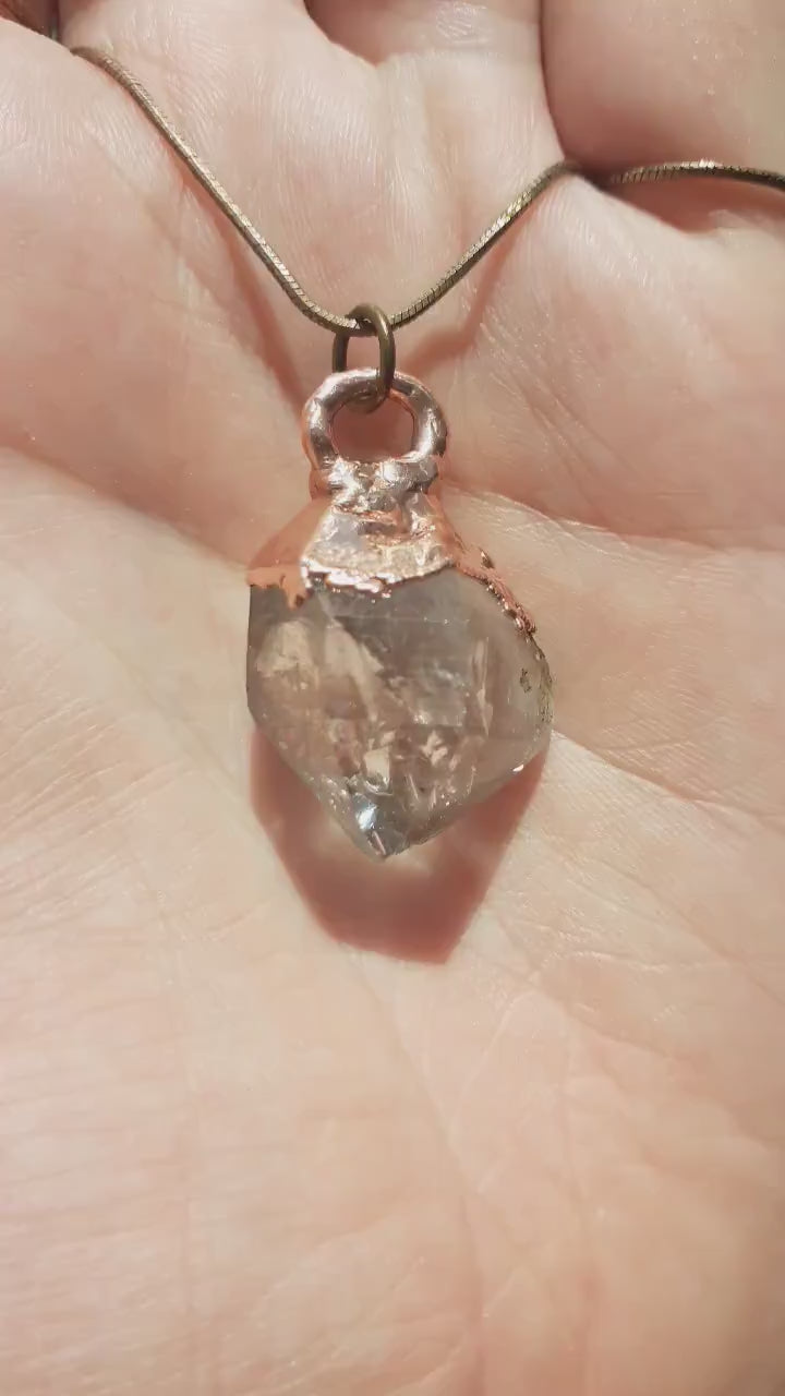 Herkimer diamond necklace // XXL Herkimer diamond necklace