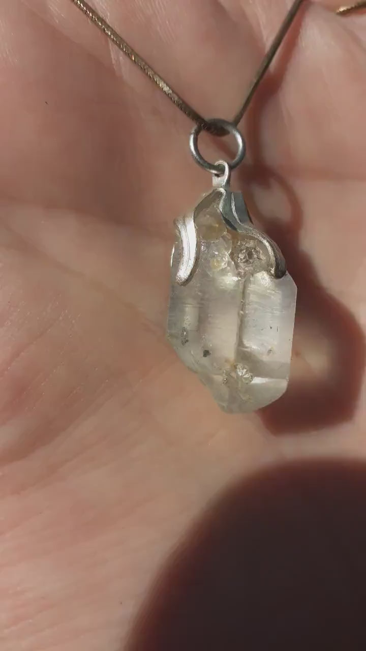 Herkimer diamond necklace // XXL Herkimer diamond necklace