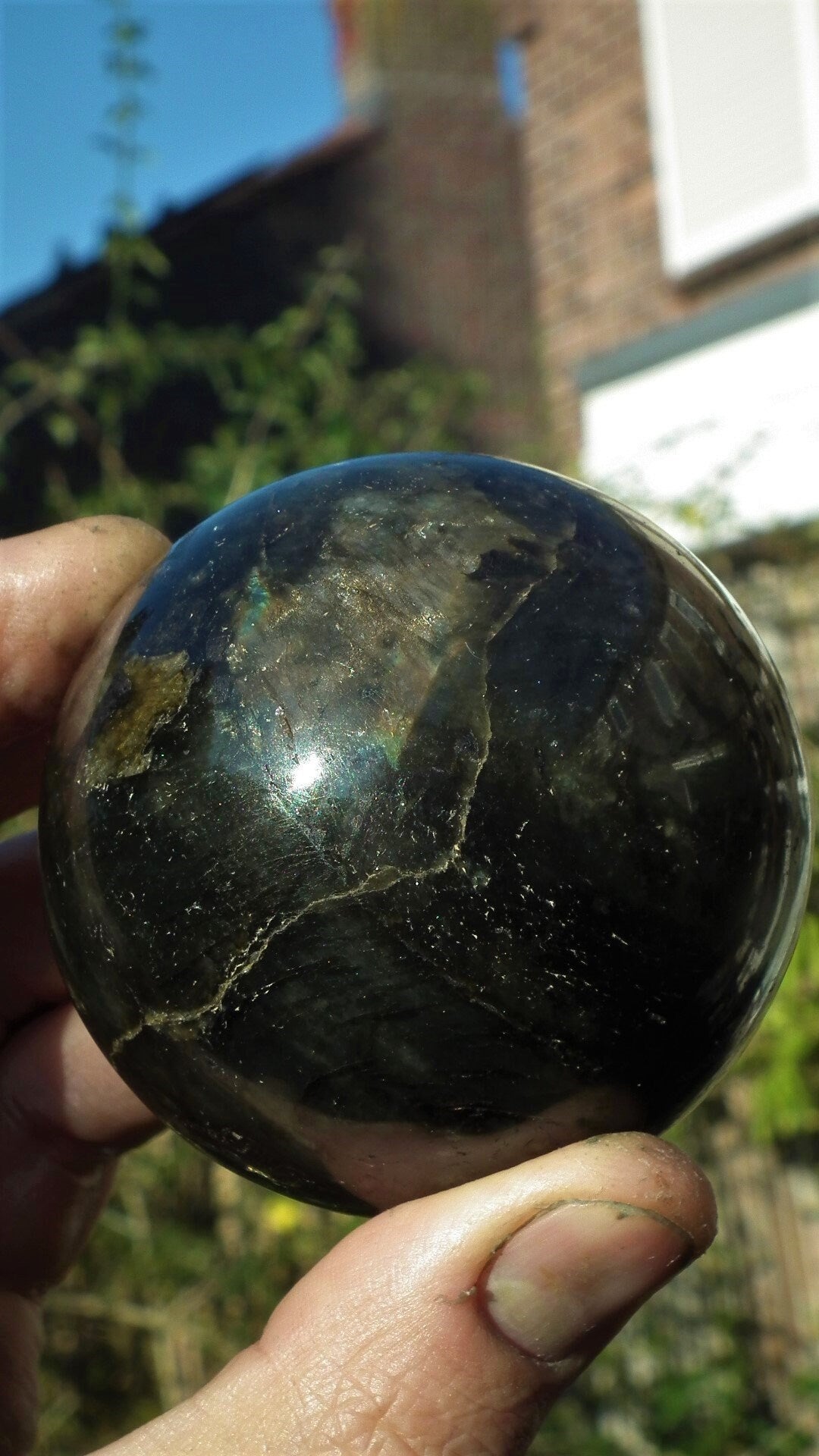 66mm Labradorite sphere from Madagaskar