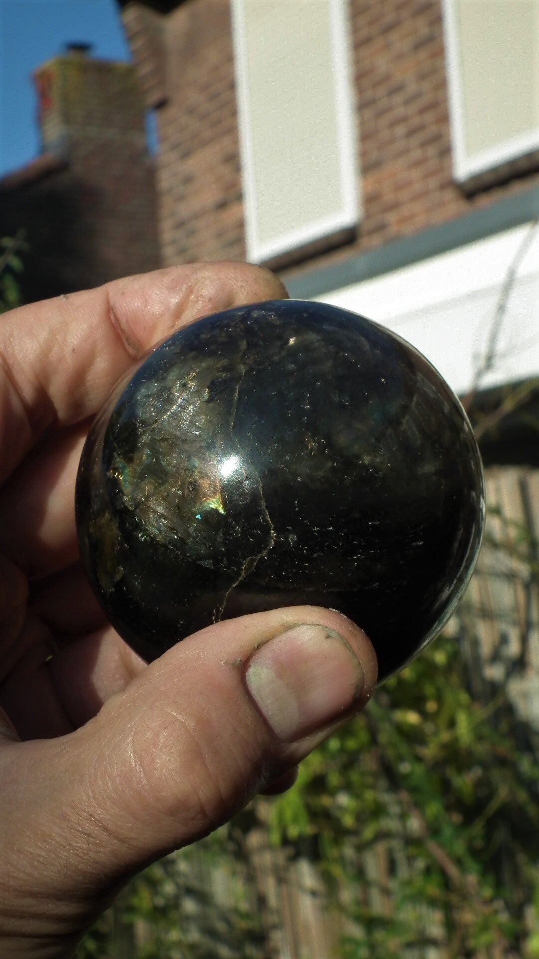 66mm Labradorite sphere from Madagaskar