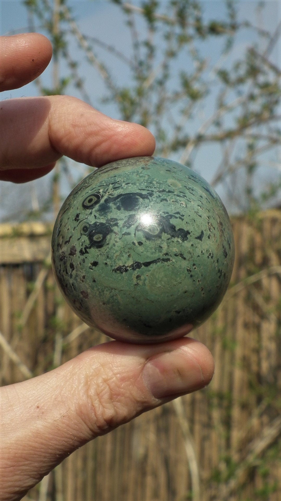 55mm Kambaba Jasper sphere