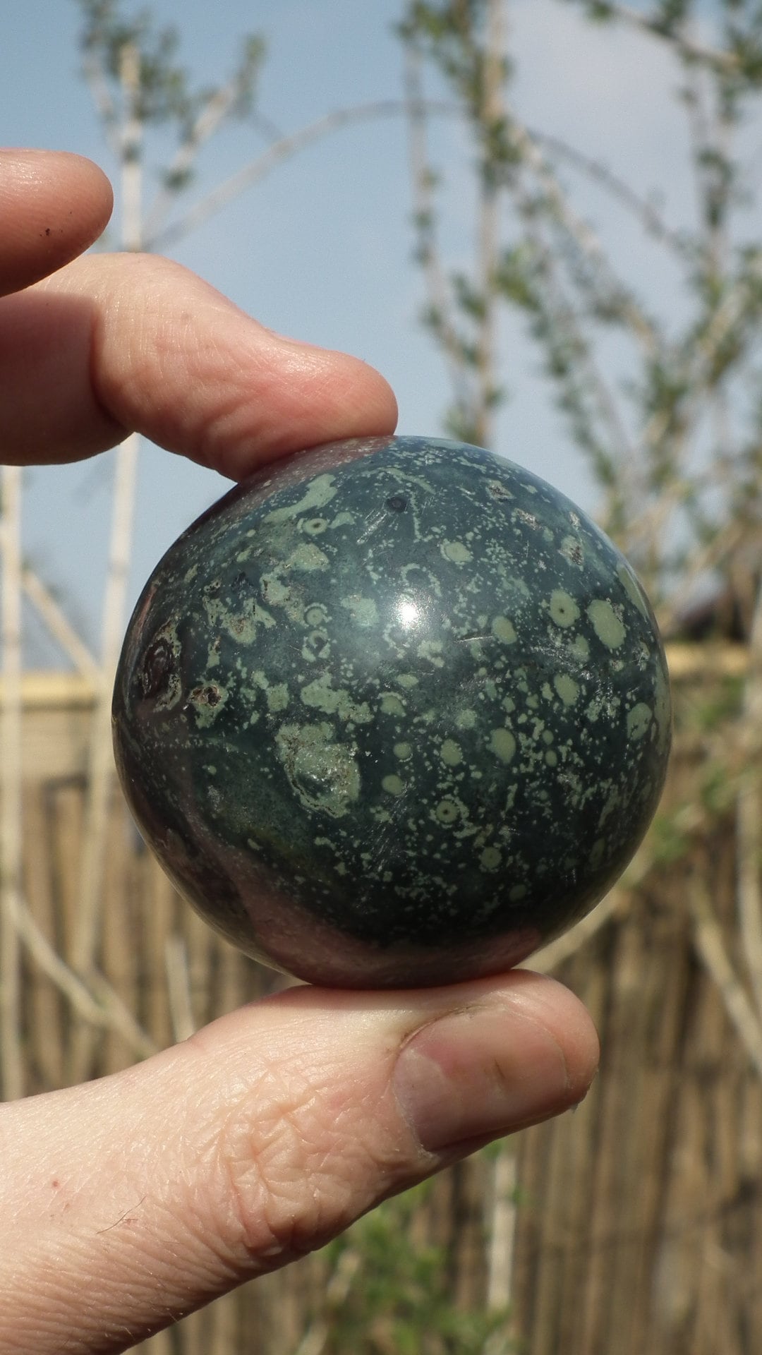 53mm Kambaba Jasper sphere