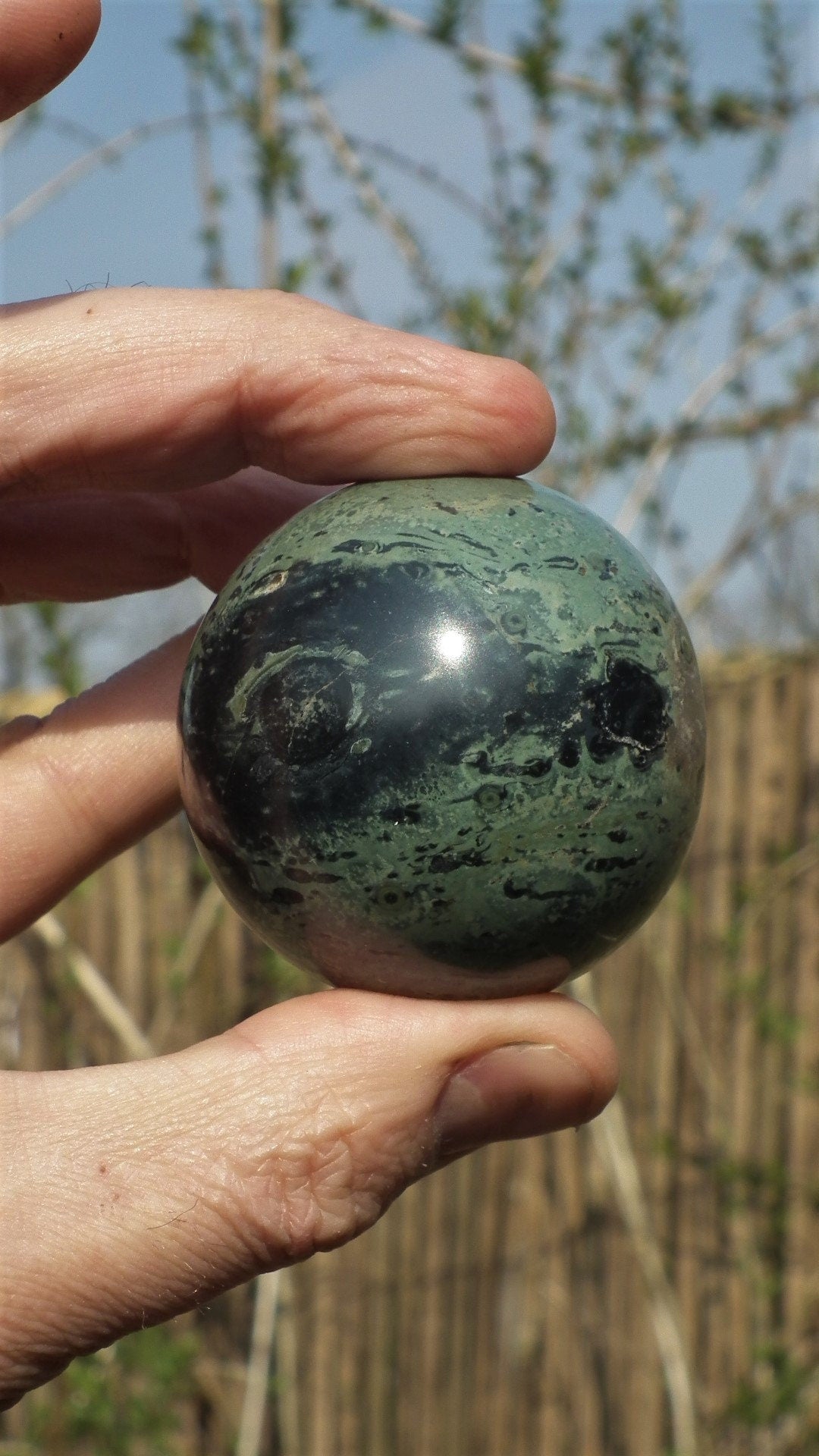 55mm Kambaba Jasper sphere