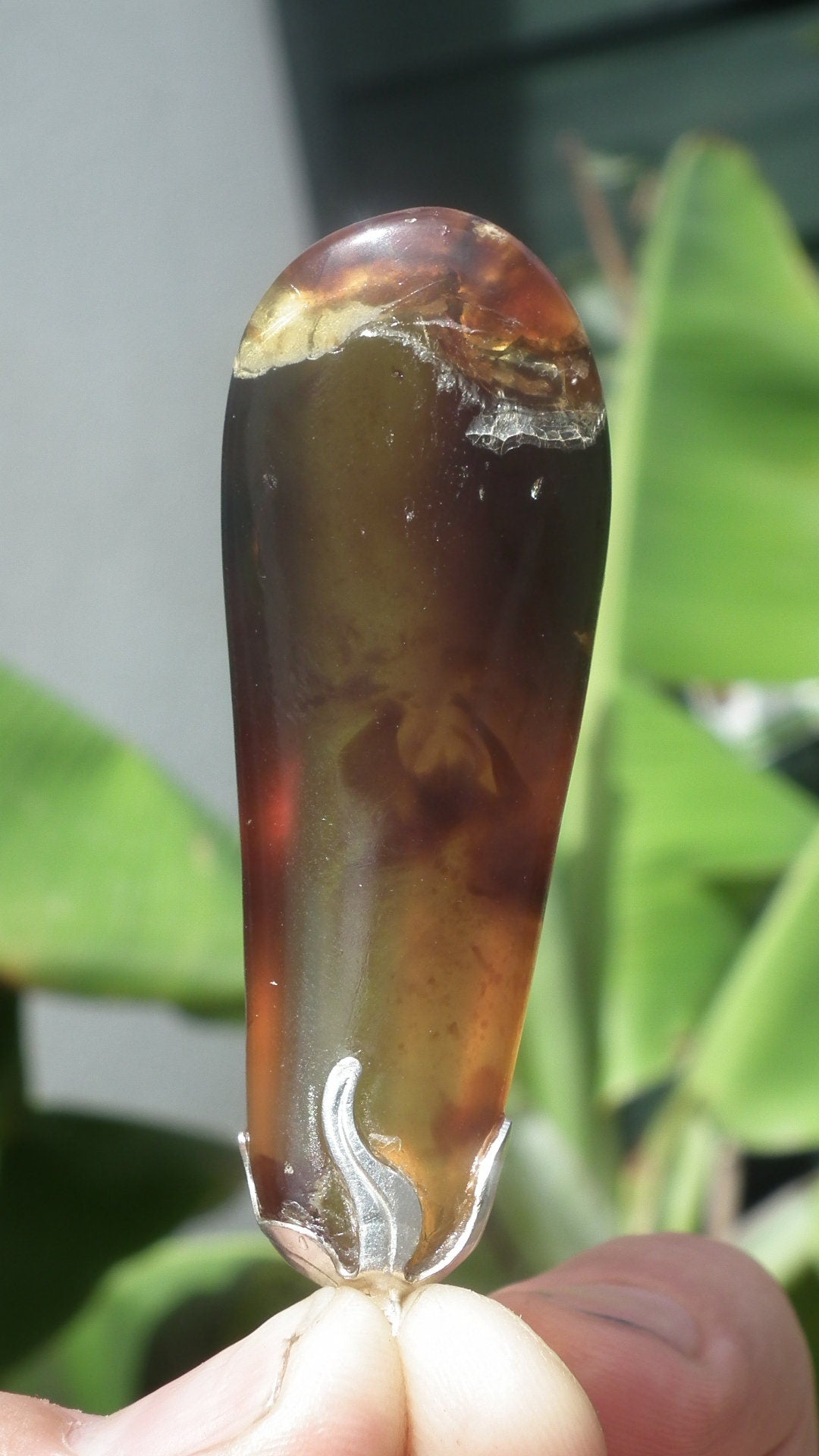 Big Sumatra amber pendant