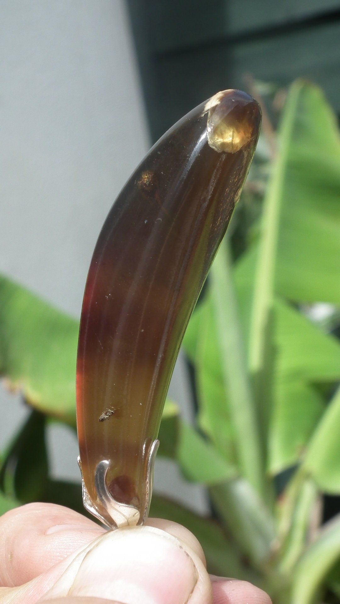 Big Sumatra amber pendant