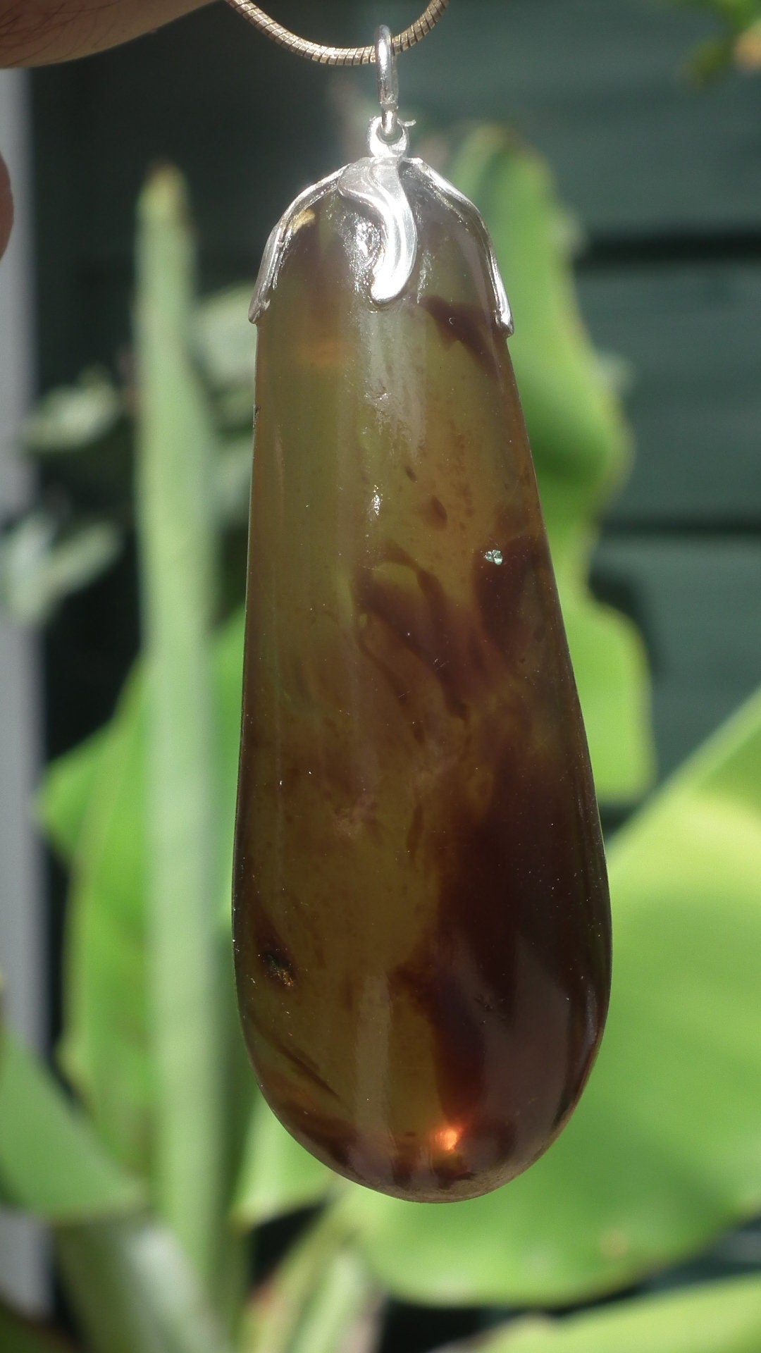 Big Sumatra amber pendant