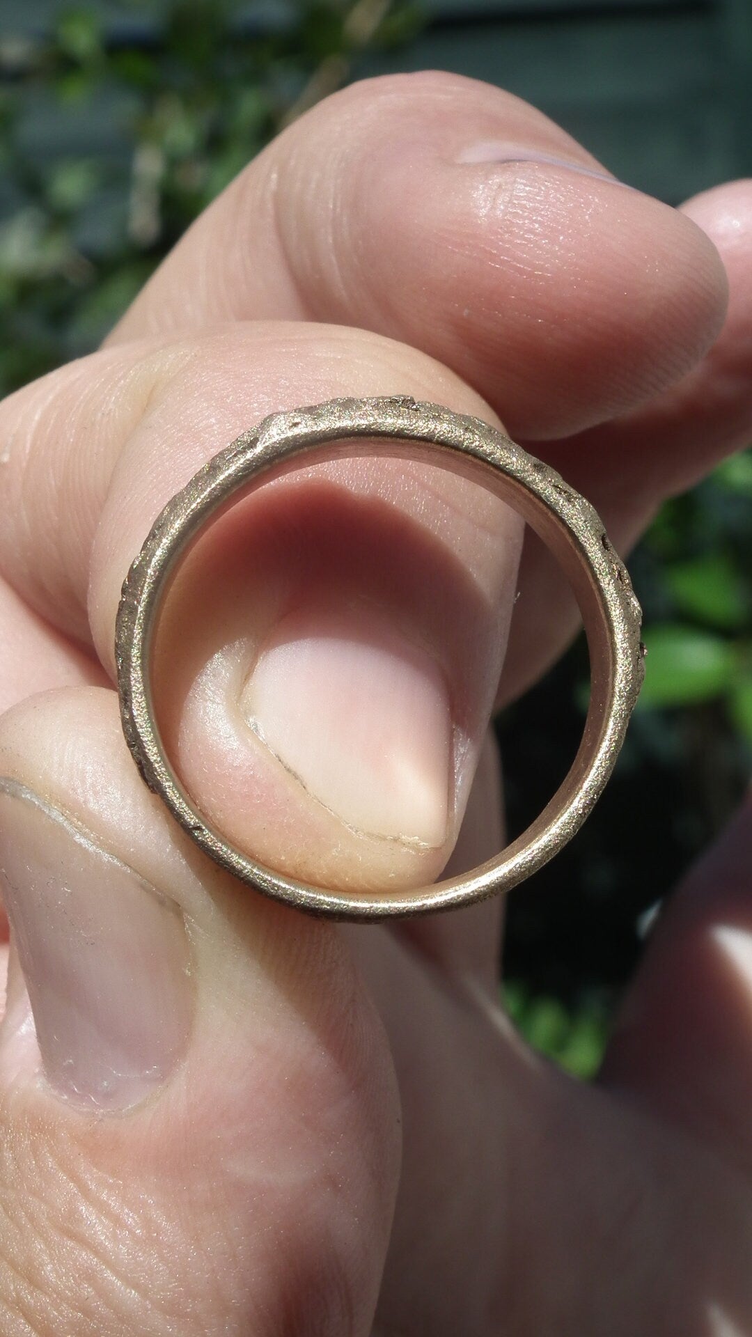 Handmade bronze ring