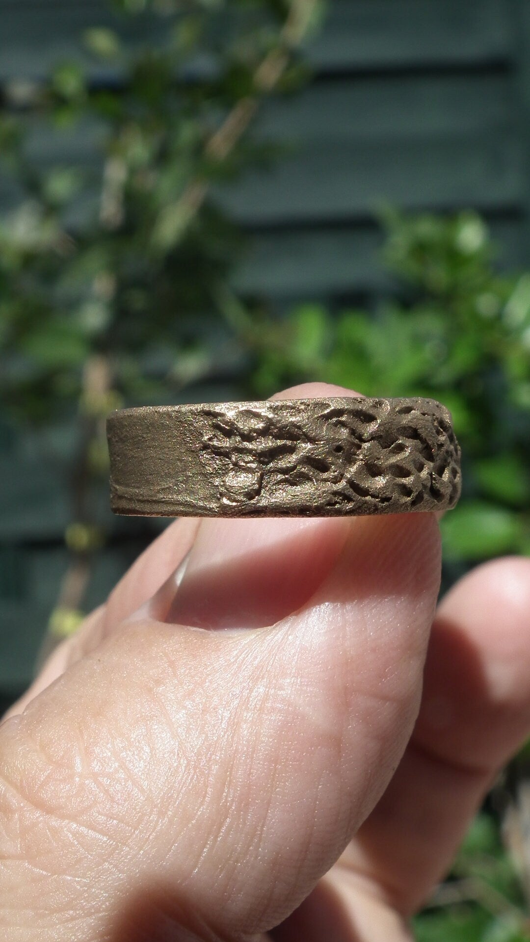 Handmade bronze ring