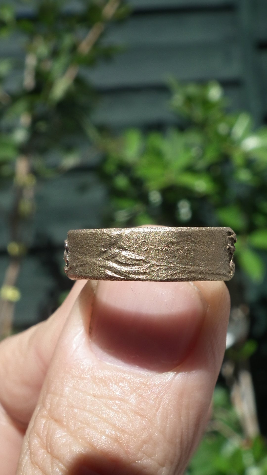 Handmade bronze ring